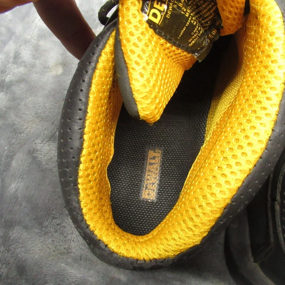 Dewalt Mens Steel Toe‎ Work Boot 12 Black Leather Industrial Rugged Construction